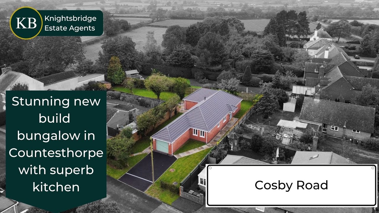 Stunning new build bungalow in Countesthorpe with stunning kitchen and superb garden.