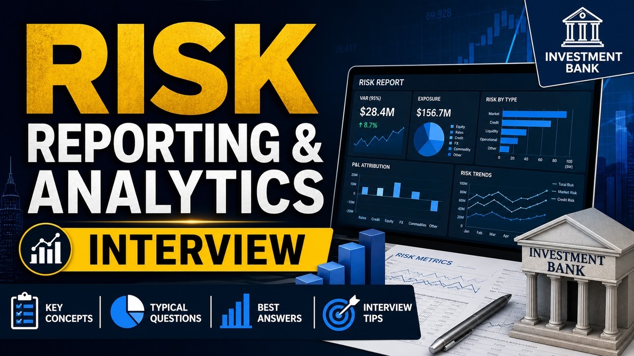 Risk Reporting & Analytics Interview | Risk Reporting Interview in Investment Bank