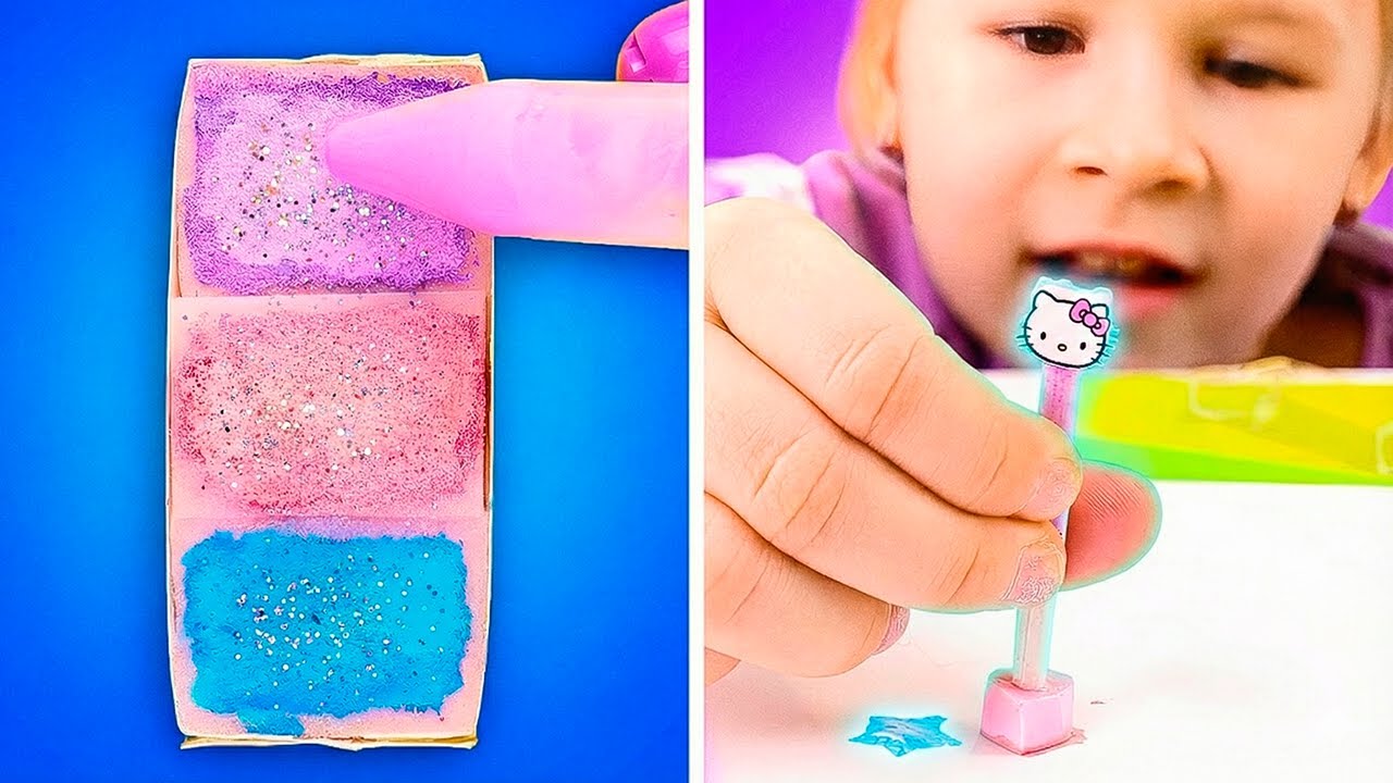 🎨 Fun Art Time for Kids! 😄 Colorful Sponge Stamps & Easy Crafts! 🧽