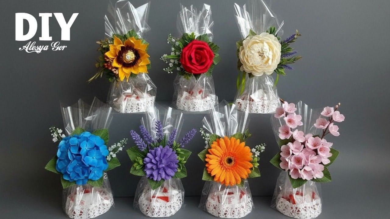 Wow ✨ How to make BEAUTIFUL bouquets with a SURPRISE as a GIFT ✨ Simple and Easy