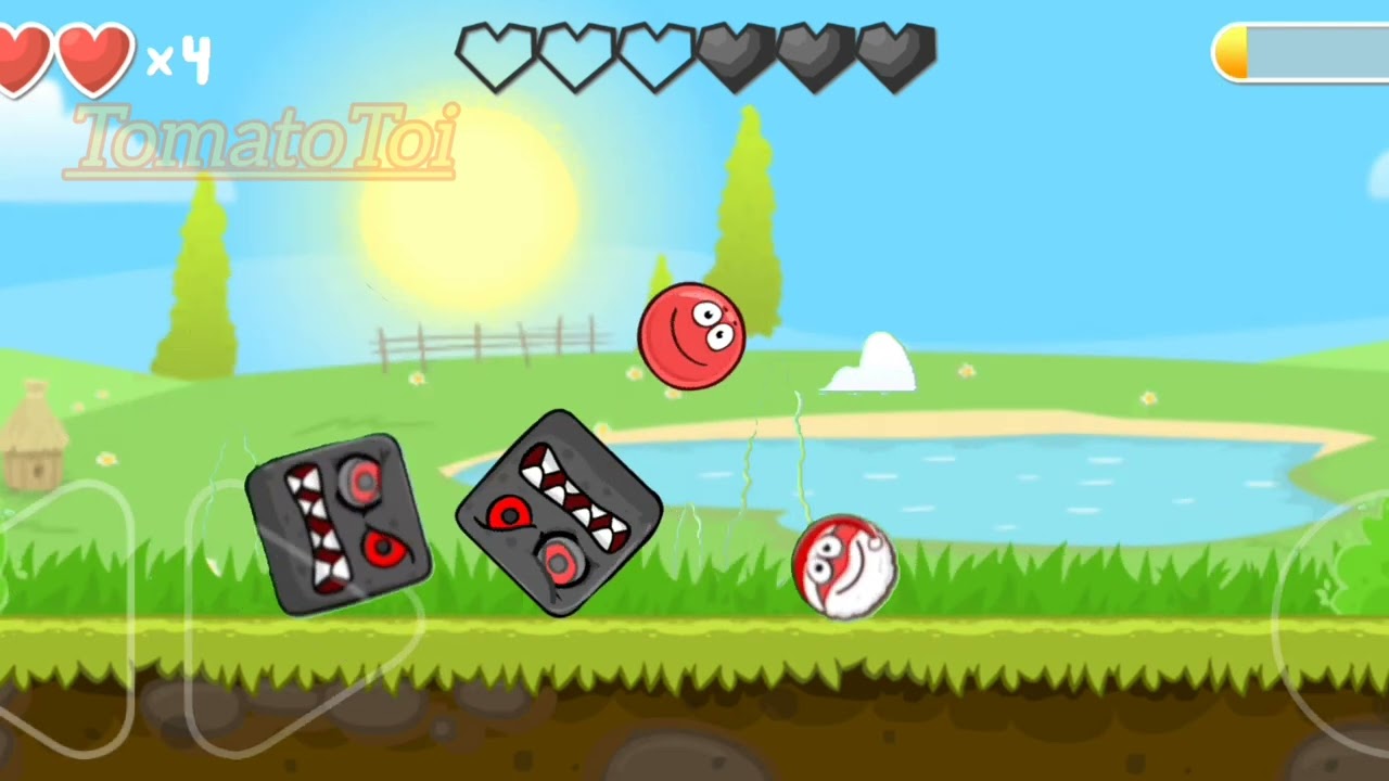 RED BALL & SANTA BALL VS 2 BLACK BOSS BATTLE (Red ball 4 christmas, Red ball 4)