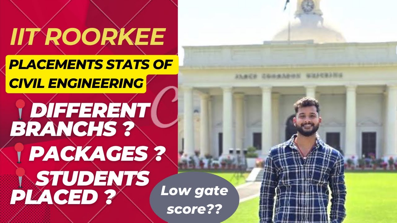 IIT ROORKEE CIVIL placement Mtech || Cutoff || #civilengineering #iitroorkee #gate2024