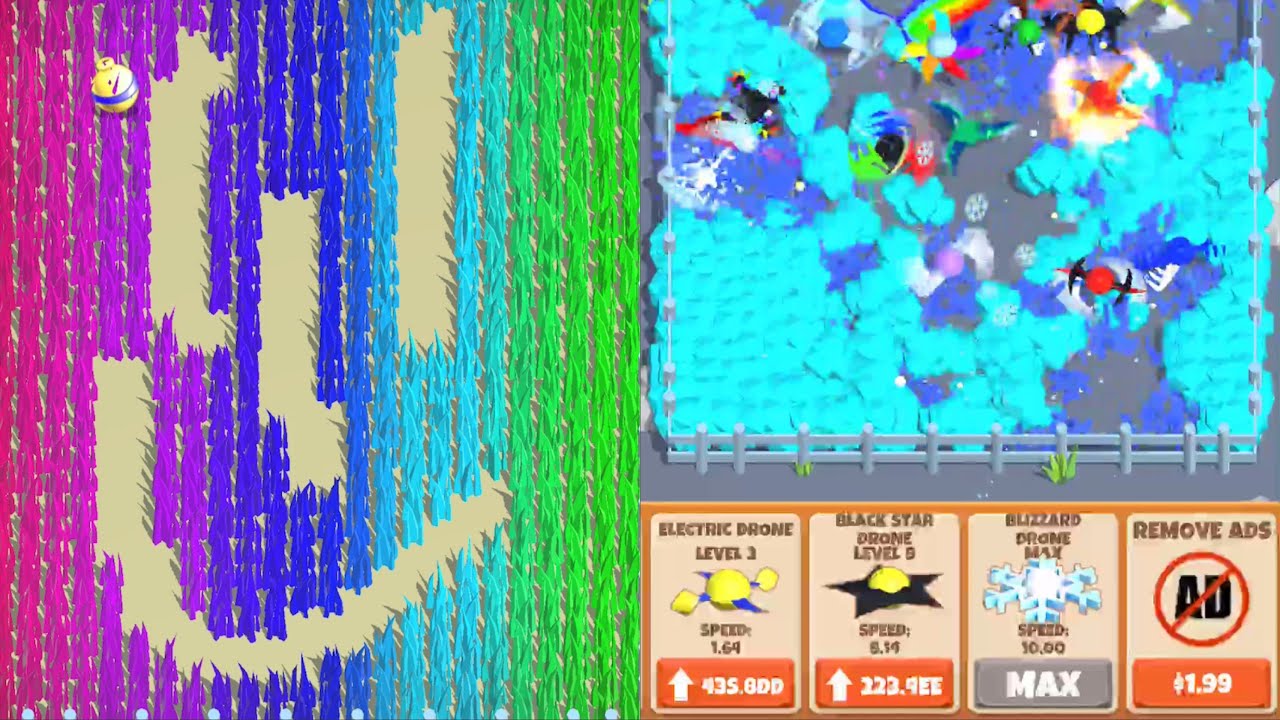 All Unlocks and Rainbow! Idle Grass Cut