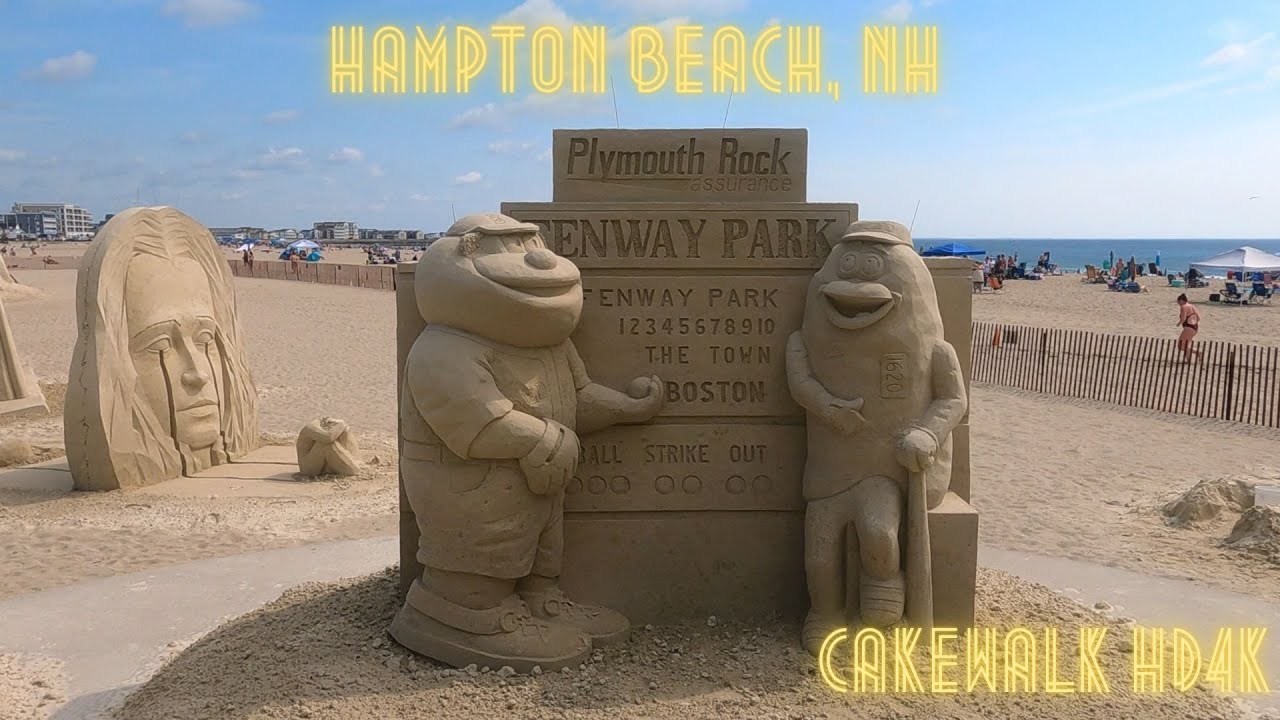 Hampton Beach, NH Walking Tour, June, 2021:) HD4K