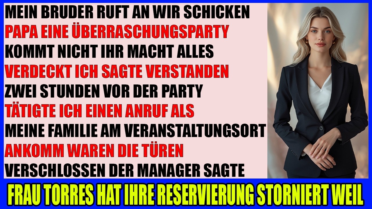 Meine Familie plante eine Überraschungsparty für Papa  aber sie vergaßen mich einzuladen