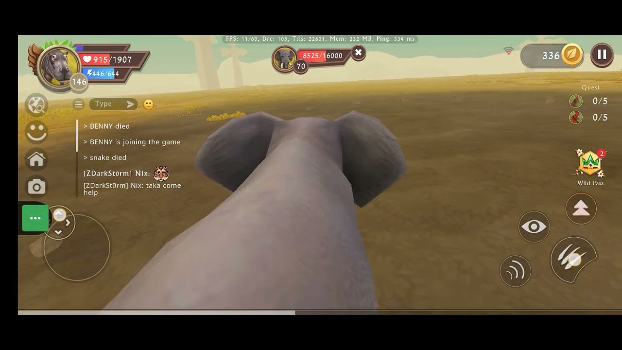 Defeating elephant with a hippo