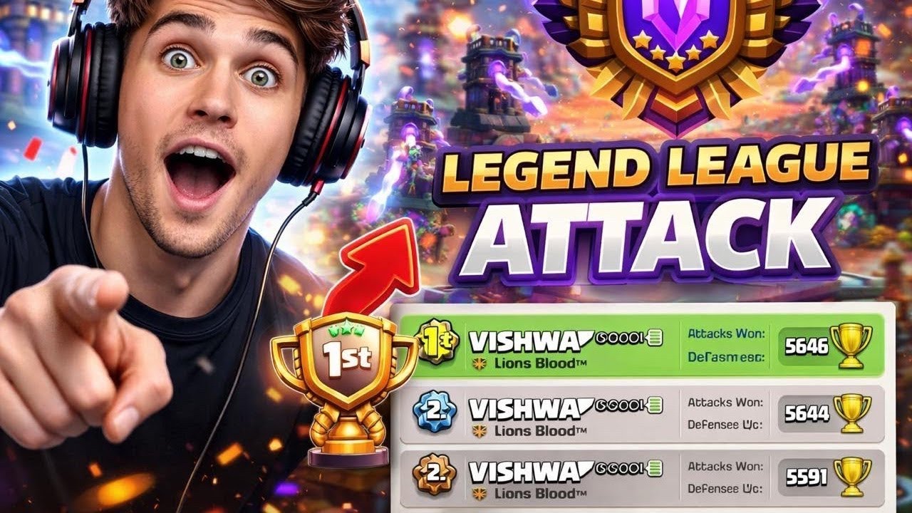 LEGEND ATTACK LIVE 🔴 | VISHWA™ | Clash of Clans