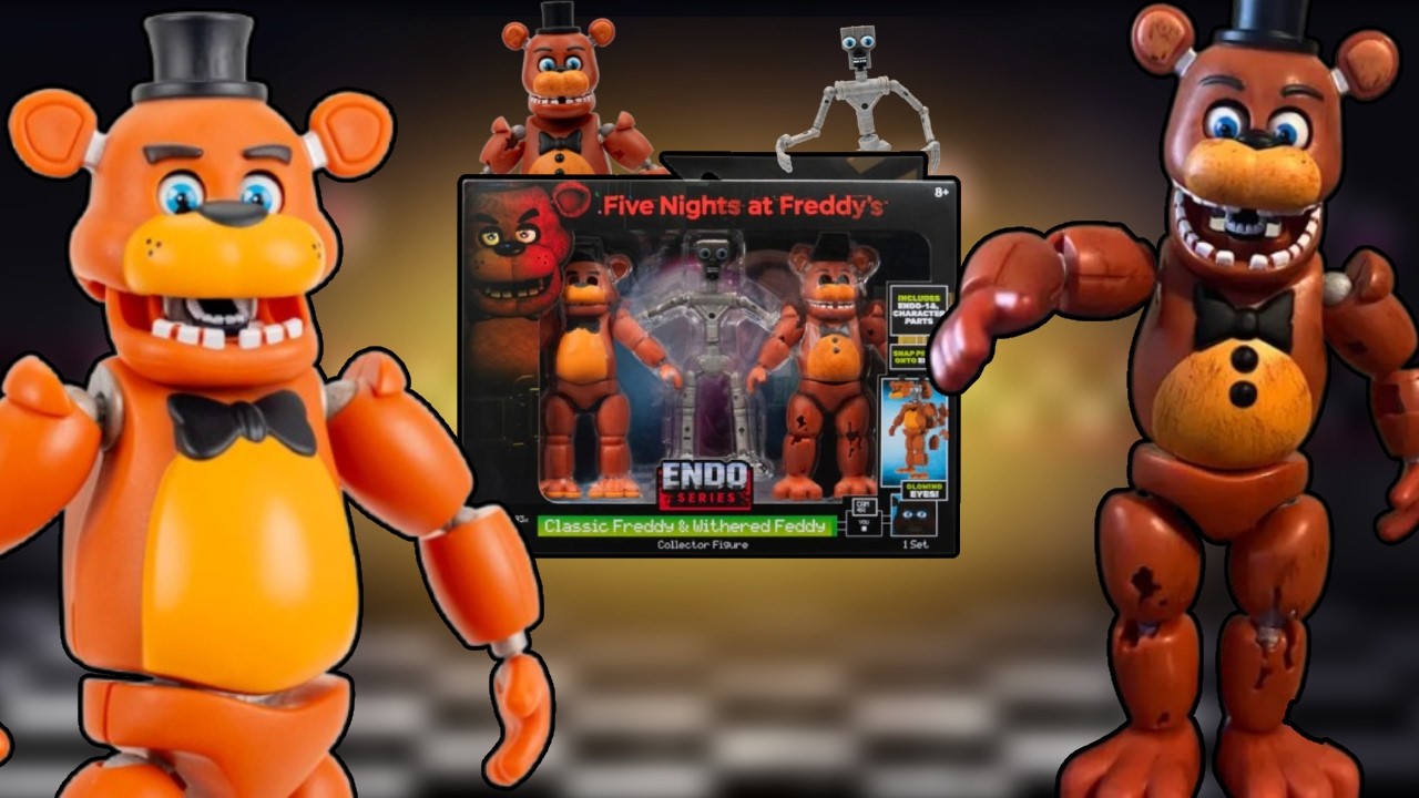 Наконец-то распаковываю серию фигурок Эндо «Потускневший Фредди»! | Five Nights at Freddy's