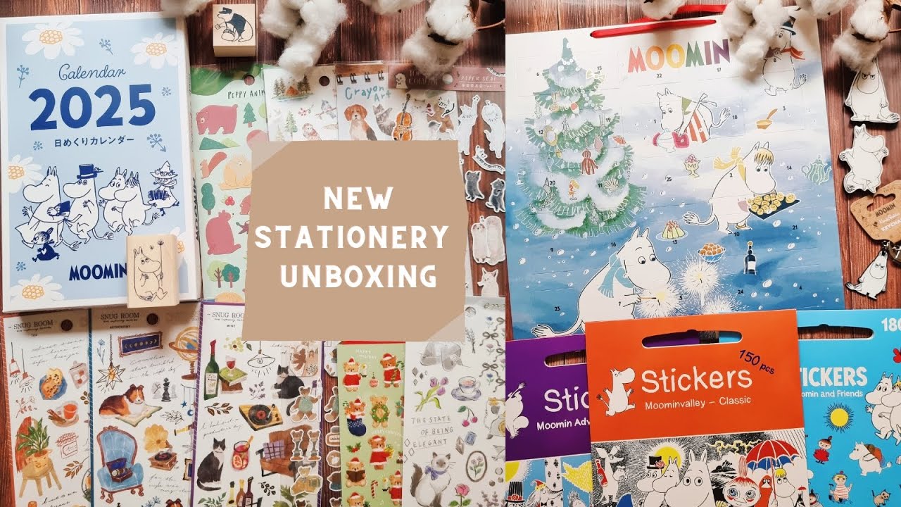 October/November stationery haul (Cute things from Japan, Patreon mail, Moomin shop)