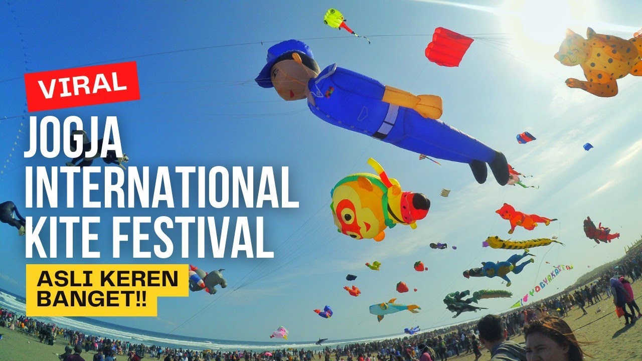 VIRAL. !! FESTIVAL LAYANG LAYANG PANTAI PARANGKUSUMO JOGJAKARTA | Jogja International Kite JIKF 2023