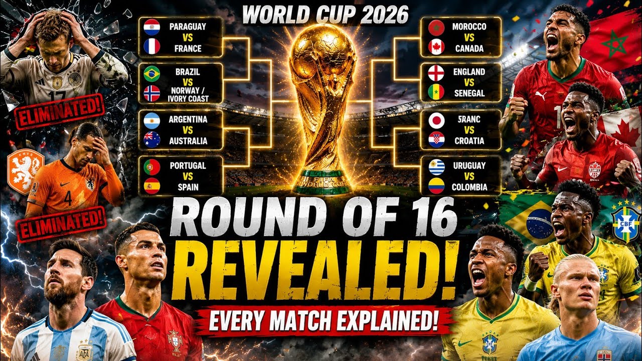 World Cup 2026: Official Round of 16 Bracket Revealed! Every Match Explained