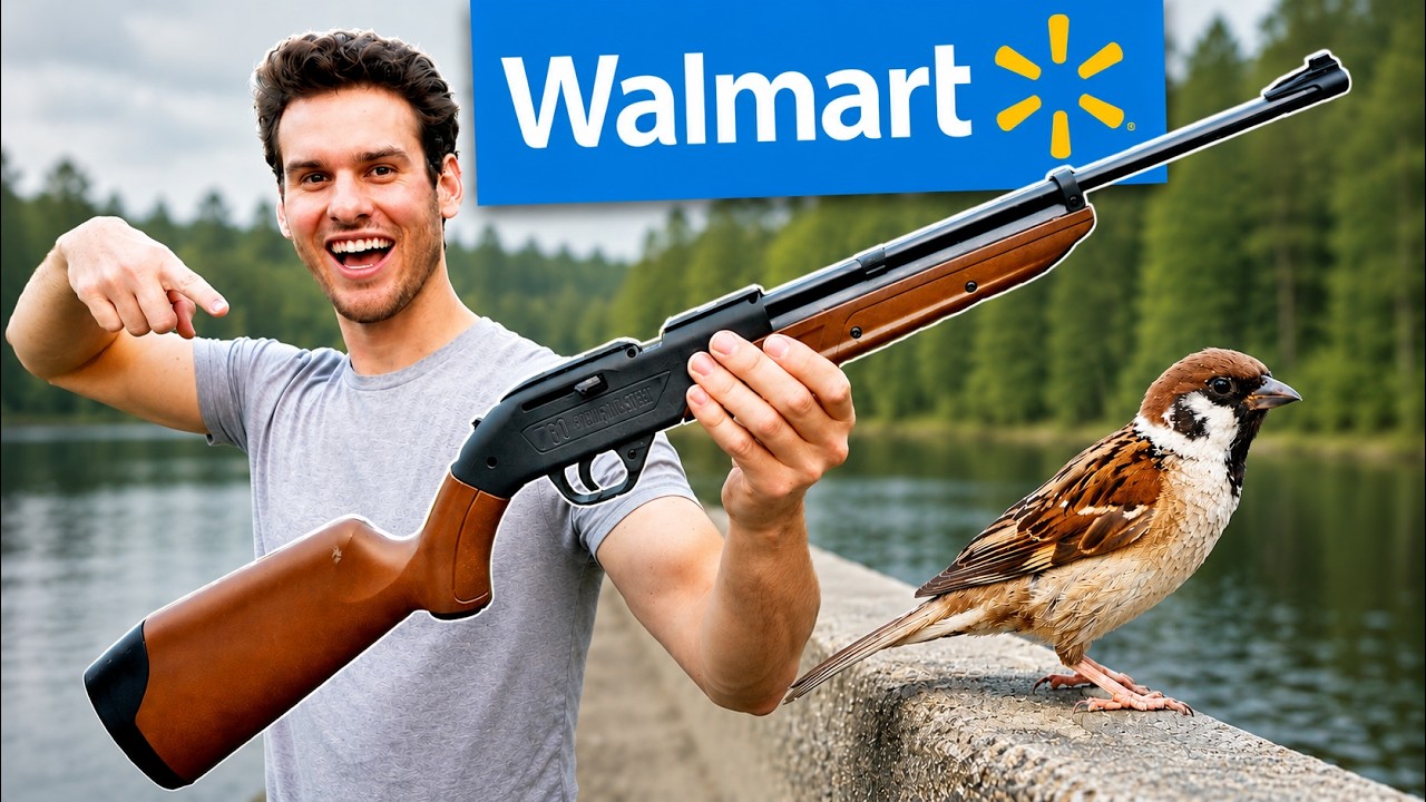 BIRD HUNTING with Walmart&rsquo;s CHEAPEST PELLET GUN!