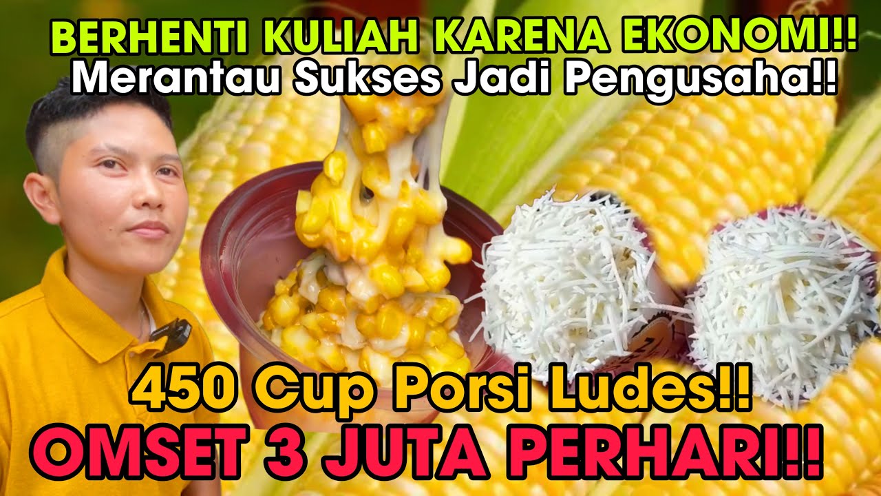 IDE USAHA KREATIF!! 450 CUP PORSI LUDES!! CUMA MODAL JAGUNG LAKU BANGET!! KULINER GRAND INDONESIA!!