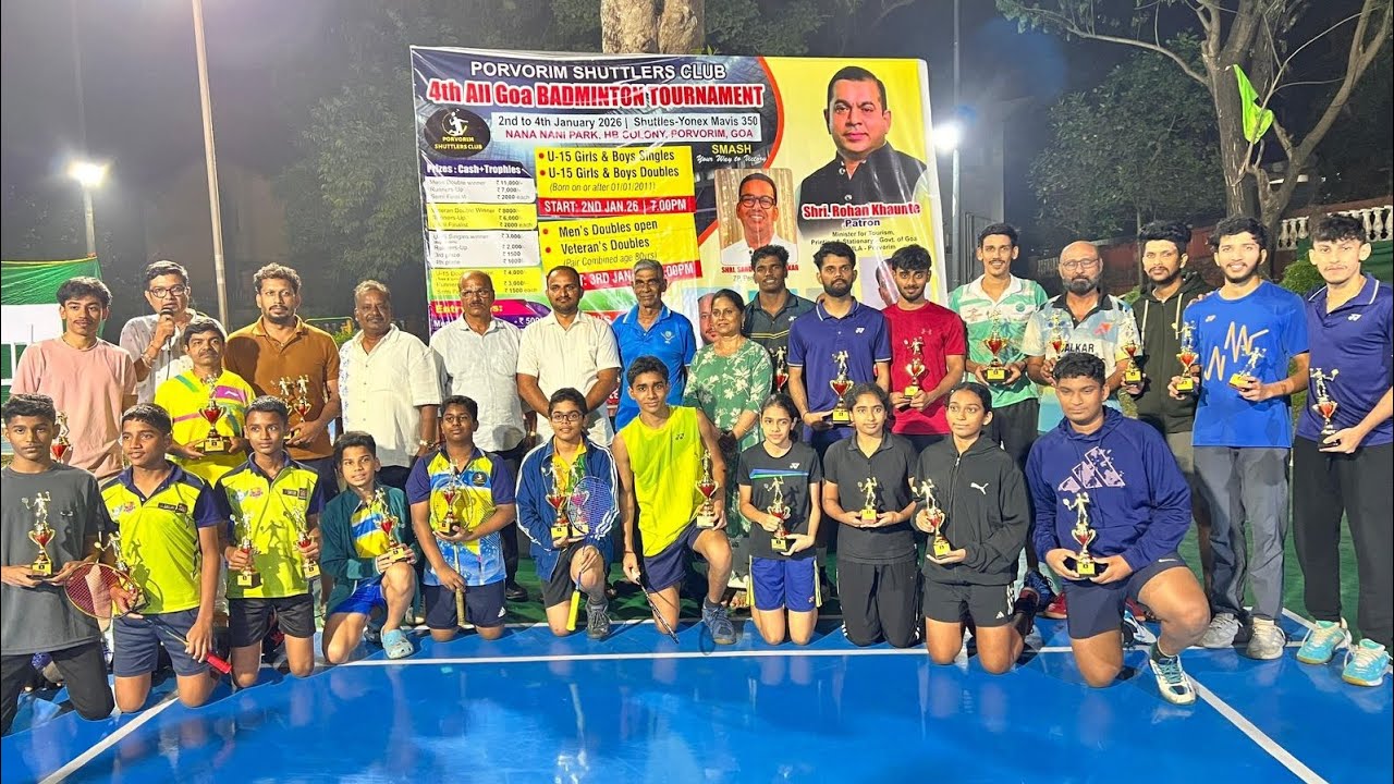 All Goa Mens Doubles Semi-Final Aryaman Saraf/ Rudra Phadte Vs Avdhut/Nadaf 
