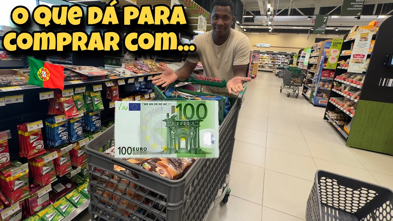  &ldquo;Gastei 100&euro; na compra da semana em Portugal&hellip; olha isso 😳&rdquo;#portugal 🇵🇹