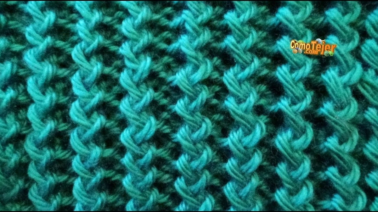 Como Tejer Punto INGLÉS  ZigZag - 2 gujas (207)