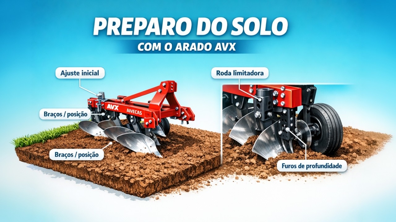 Preparo de solo com o Arado de AIVECAS