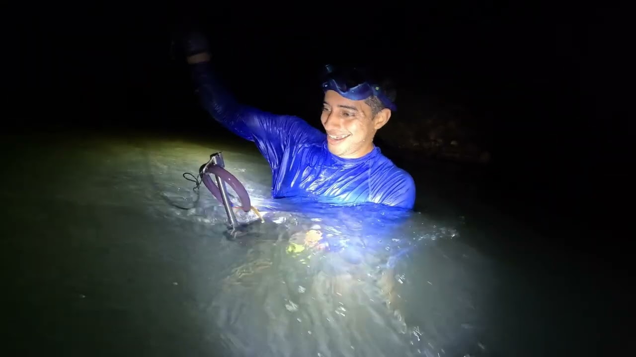 Maravillosa pesca nocturna mis amigos 