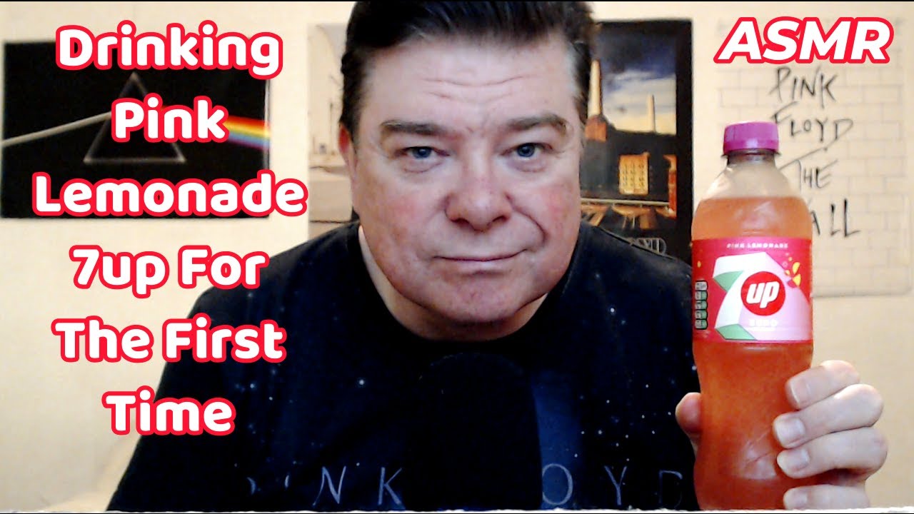 ASMR - Drinking Pink Lemonade 7up For The First Time