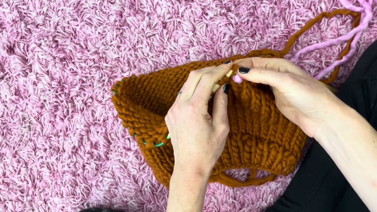 Knitting in the round - Separating front and back panels 2