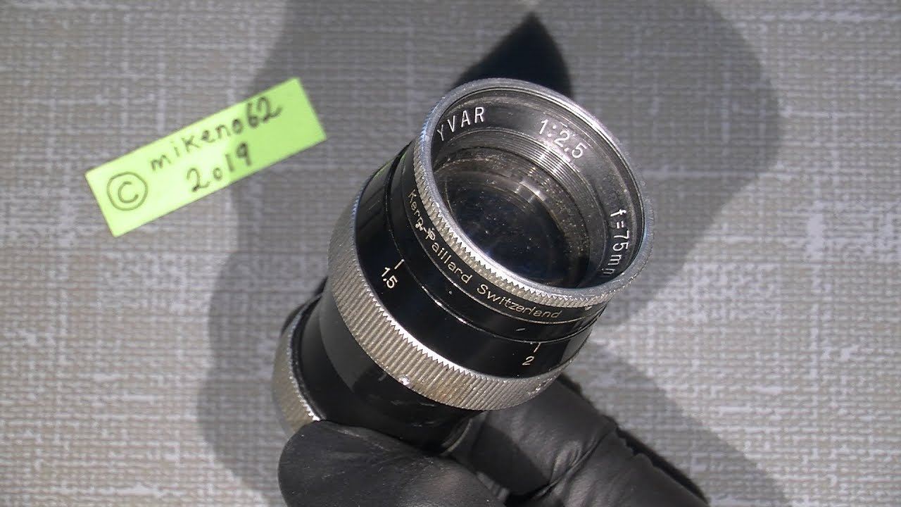 Working with issues in kern-paillard YVAR 1:2.5 f=75mm for Bolex 16mm C-mount