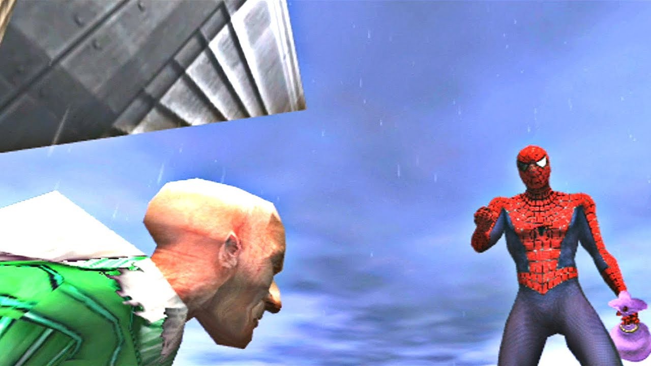 Spider-Man (2002) - Walkthrough Part 10 - Air Duel With Vulture (Spider-Man Vs. Vulture)
