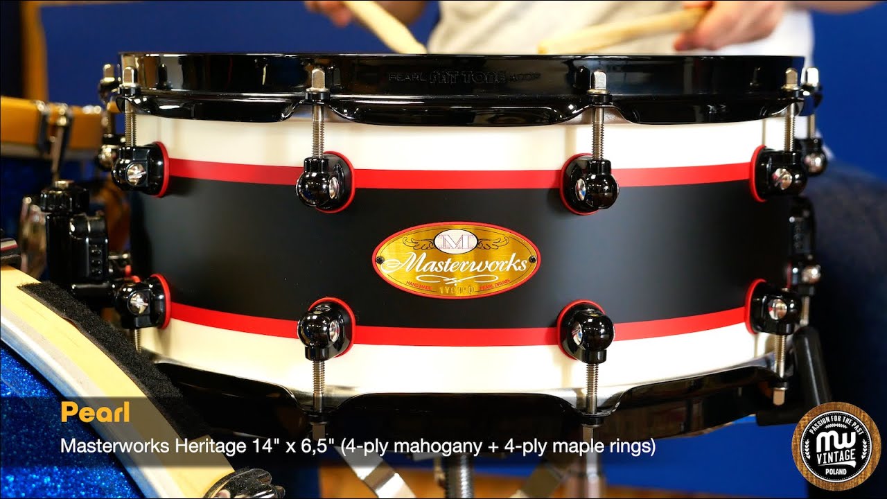 MW-Vintage.pl - Pearl Masterworks Heritage (4-ply maple/magoh. + 4-ply maple re-rings) 14