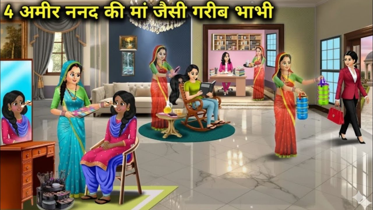 4  ननद की मां जैसी गारीब भाभी की कहानी।Poor Sister-In-Law Like The Mother Of Rich 4 Sister-In-Laws |