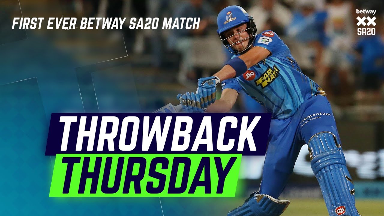#ThrowbackThursday - Dewald Brevis | Betway SA20