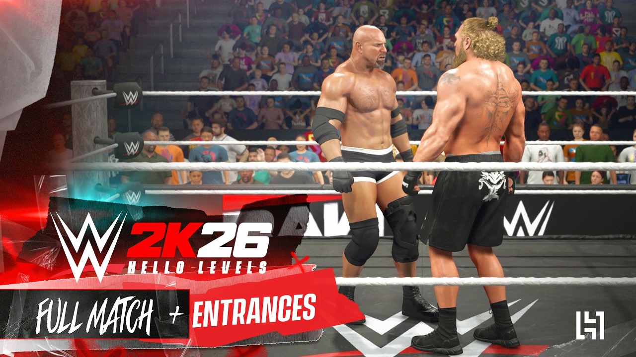 WWE 2K26 Голдберг против Брока Леснара - Полный матч на PS5 Pro.