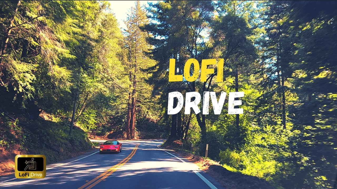 4K SCENIC DRIVE to Santa Cruz, CA | LoFi music | Nature sounds