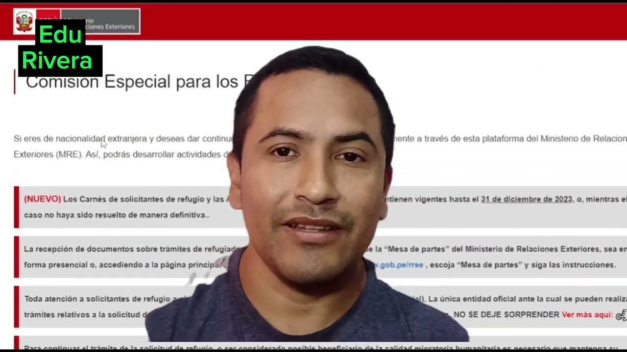 solicitud de refugio 2024 en Perú/ LO QUE DEBES SABER ANTES DE HACERLO