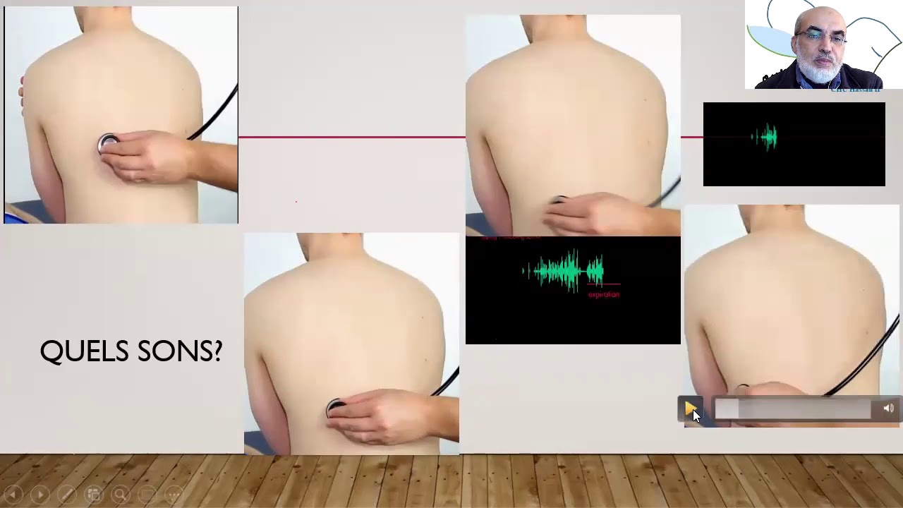 part 14 stage virtuel  examen clinique en pneumologie Pr ELBIAZE Anormal auscultation