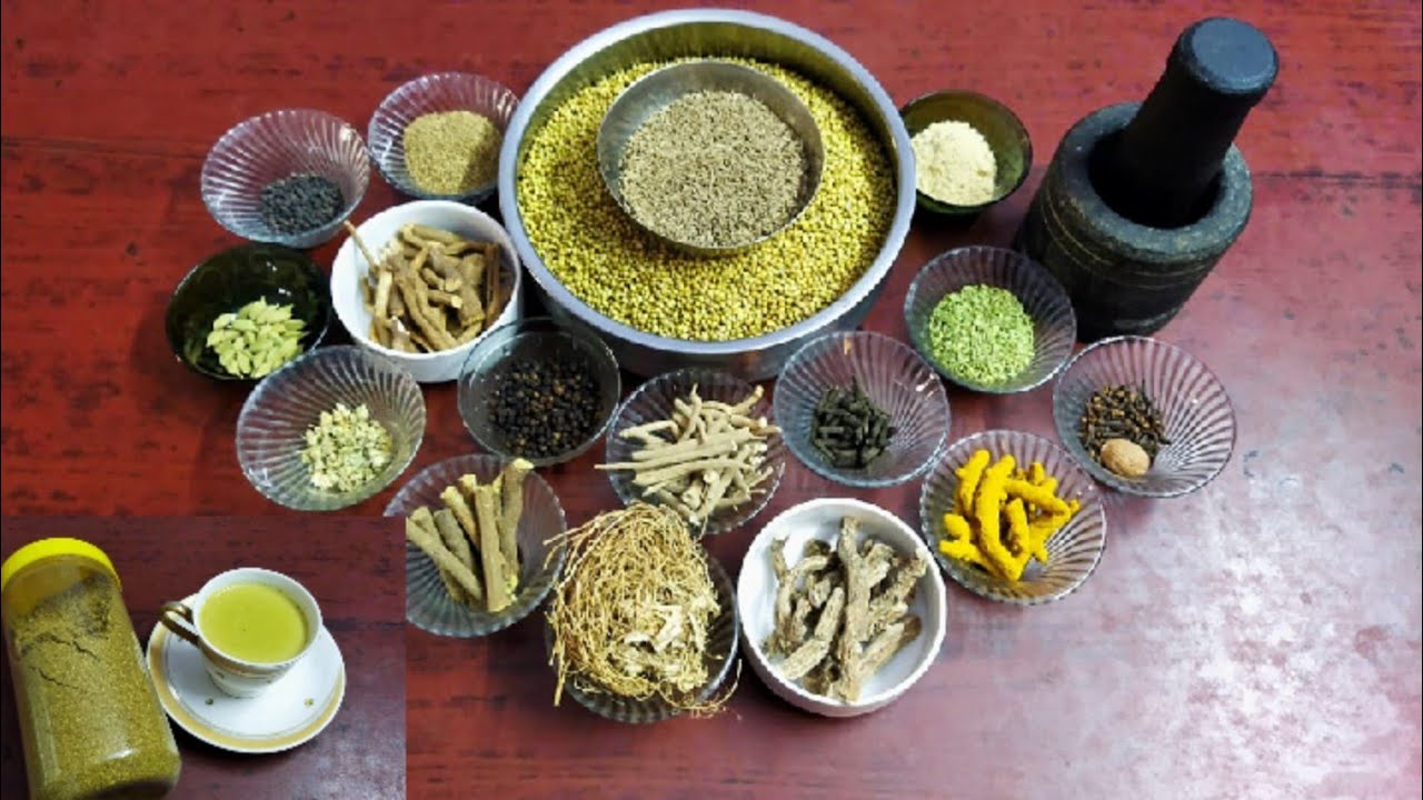 Malnad kashaya powder/Immunity boosting powder recipe in kannada/ಗಿಡ ಮೂಲಿಕೆಗಳ ಕಷಾಯದ ಪುಡಿ herbal pwdr
