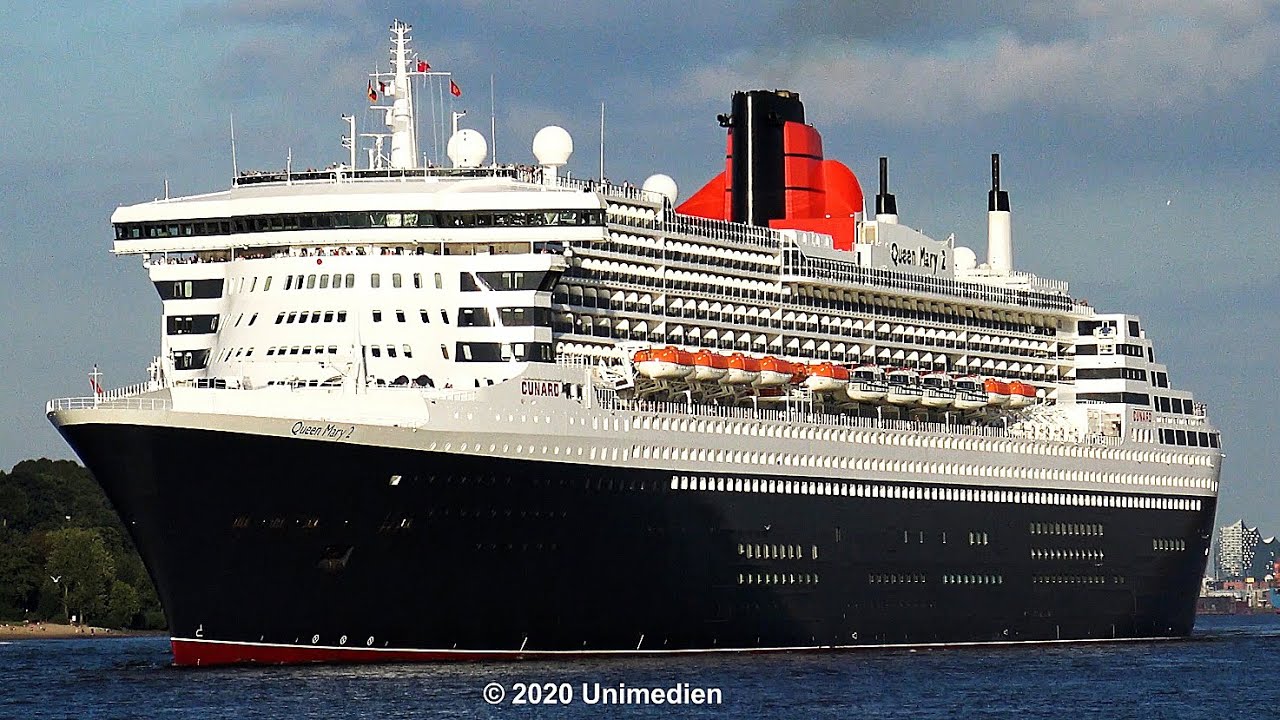 Queen Mary 2 | the epic ship horn of the grand ocean liner from CUNARD | 4K-Quality-Video