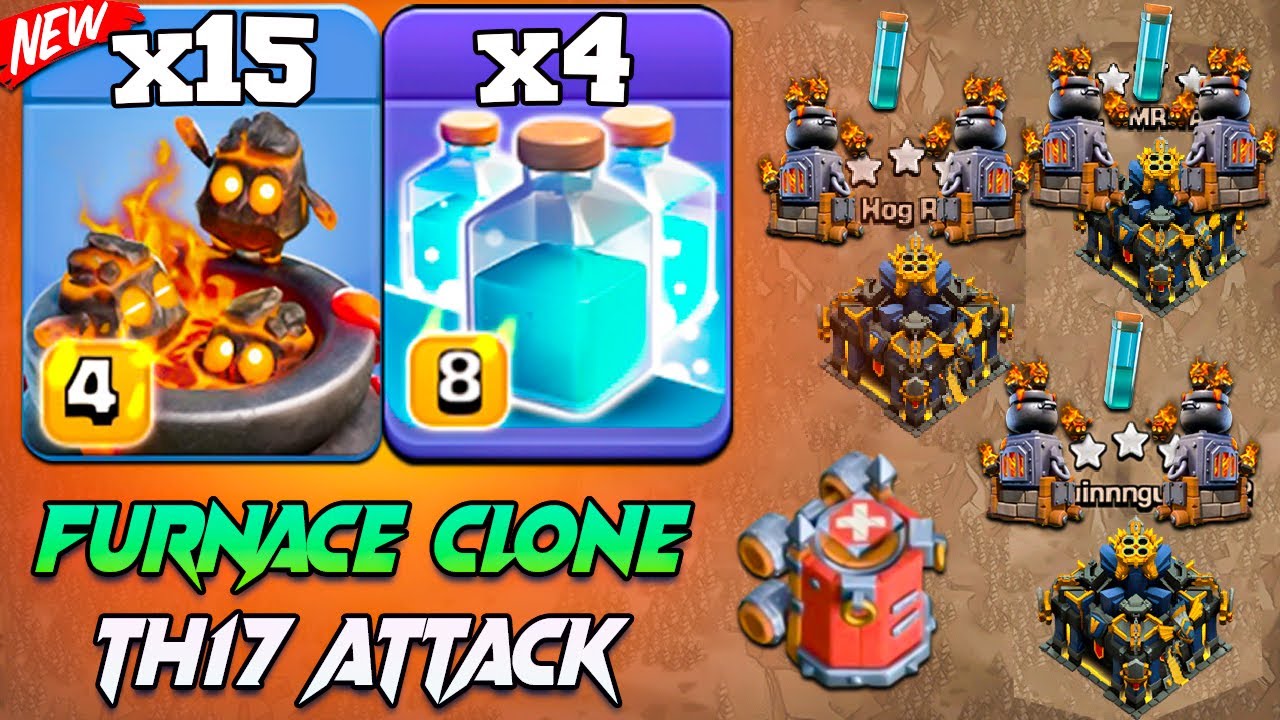 The FURNACE Clone With Troop Launcher is INSANE ! Th17 Attack Strategy COC