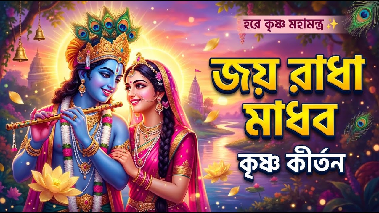 শ্রী কৃষ্ণ কীর্তন - জয় রাধা মাধব | ISKCON ভজন | বাংলা সংকীর্তন