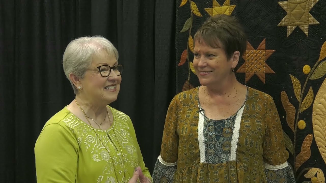 Stephanie Aylward and Steve Anna True Exhibit Quilt at AQS QuiltWeek - Des Moines