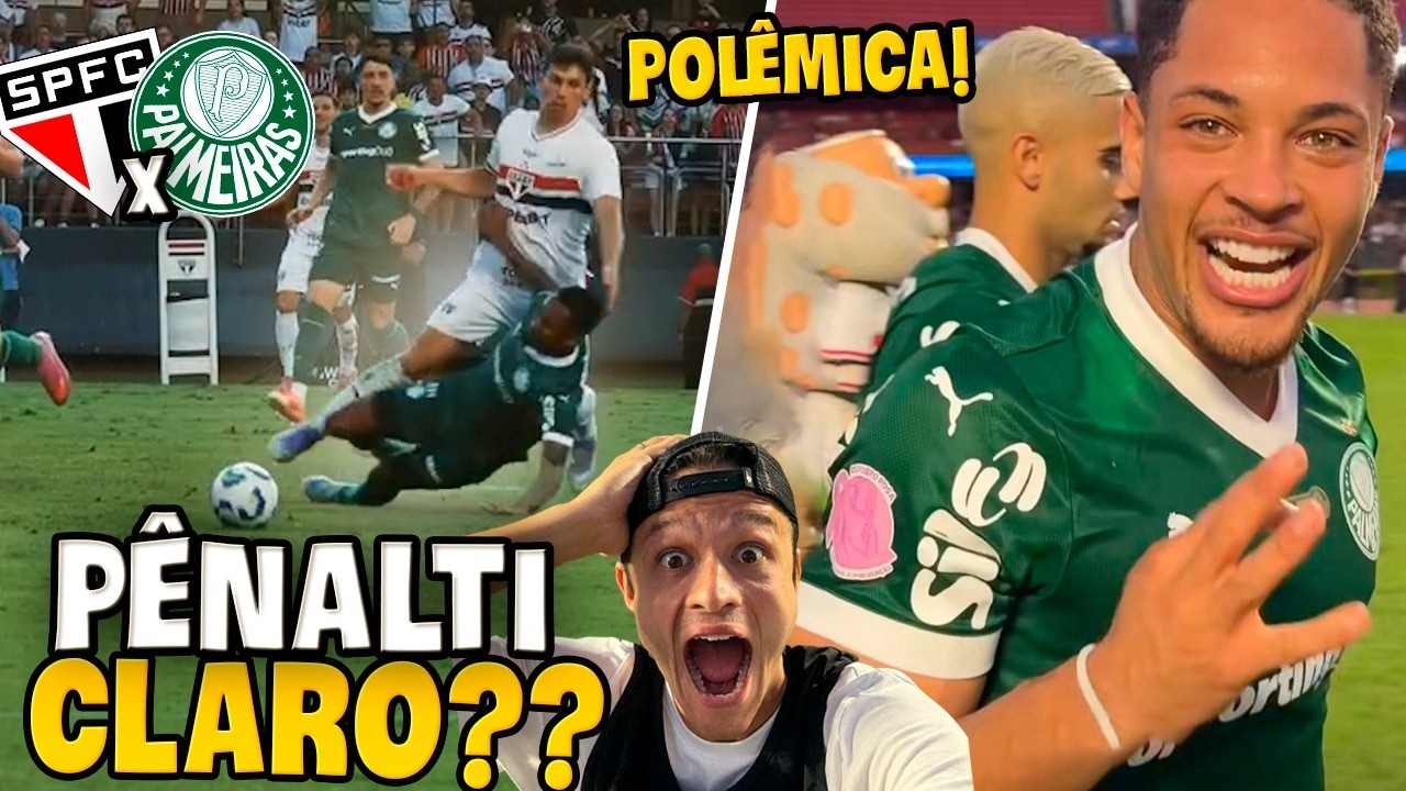 VIRADA ÉPICA DO PALMEIRAS COM PÊNALTI MUITO POLÊMICO E MUITA CONFUSÃO! Sao Paulo x Palmeiras
