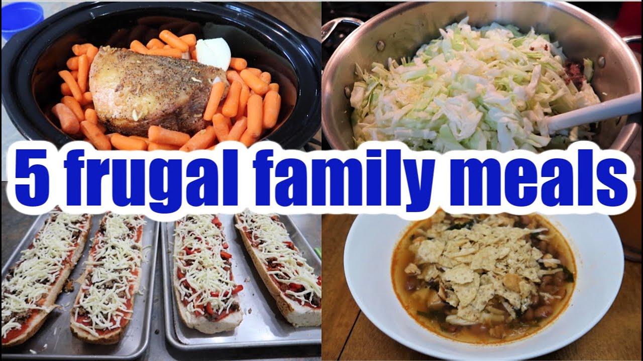 Five Frugal Meals for Large Families | Budget Dinners | Price Breakdowns