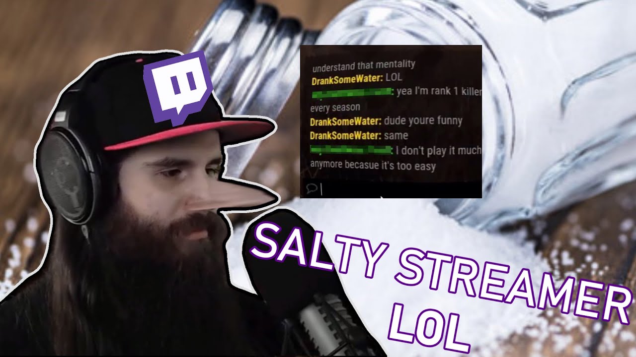 Salty Streamer mad in Dead by Daylight