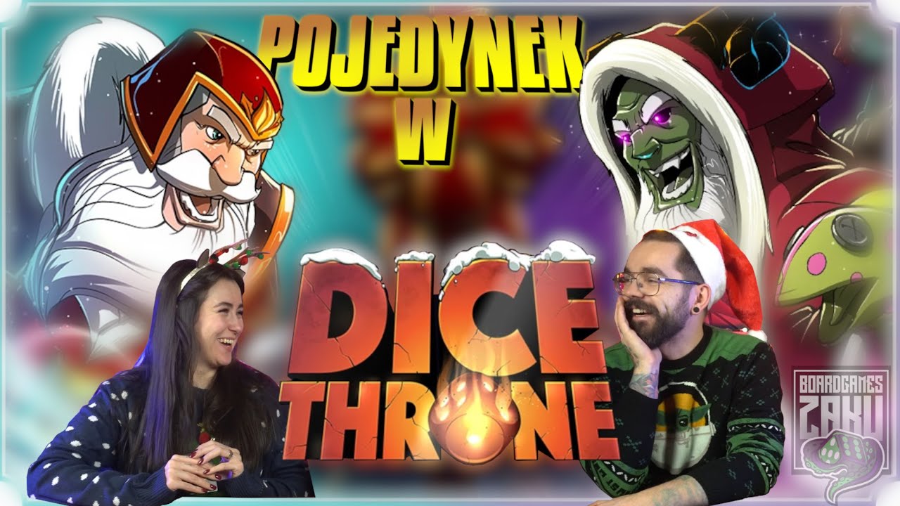 DICE THRONE - Rozgrywka + Zasady | MIKOŁAJ vs KRAMPUS | OPINIA