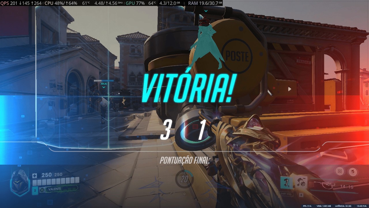 #001 Suporte - Primeira partida da MD10 #cachyos #overwatch #linux