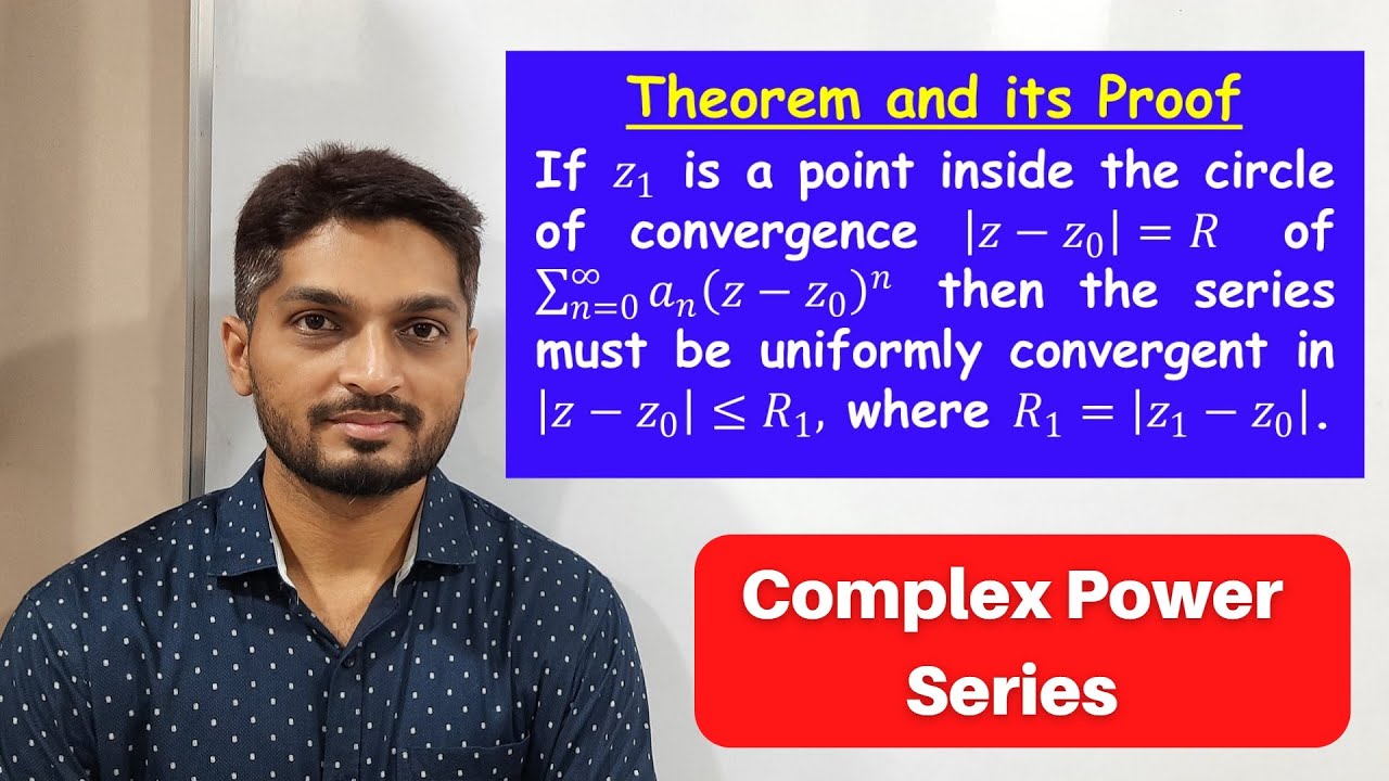 Result of Uniform Convergence of Complex Power Series | L8 | TYBSc Maths | Power Series @ranjankhatu