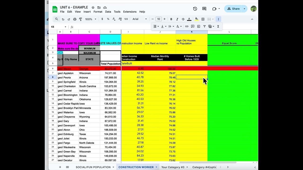 Example Divide Variables