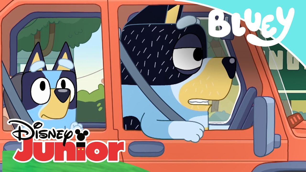 Bluey: Papá conductor | Disney Junior Oficial