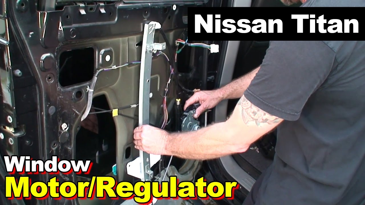 2004 Nissan Titan Rear Left Window Motor / Regulator