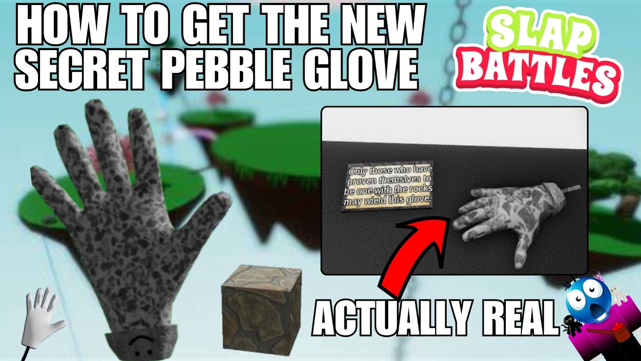 HOW TO GET THE NEW SECRET PEBBLE GLOVE IN SLAP BATTLES ROBLOX
