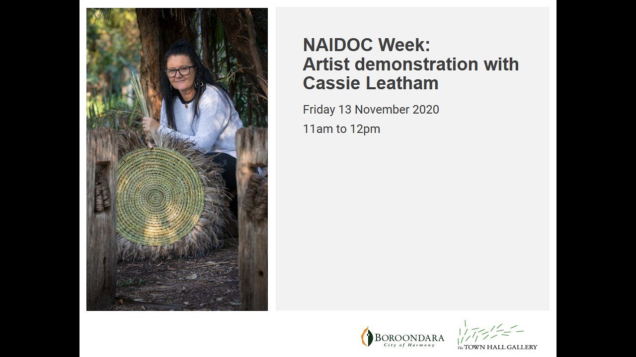 NAIDOC Week: Artist demonstration with Cassie Leatham (recording)