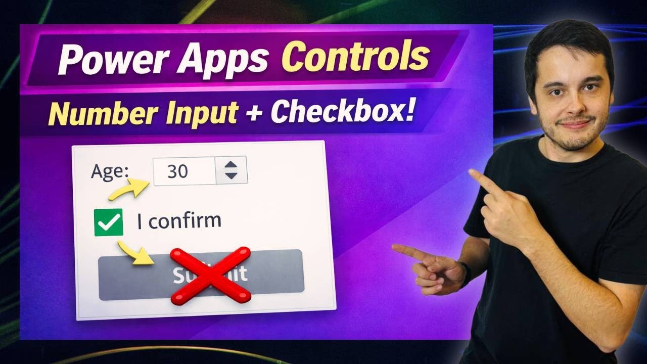 [2026] Учебное пособие по элементам управления Power Apps: объяснение ввода чисел и флажков